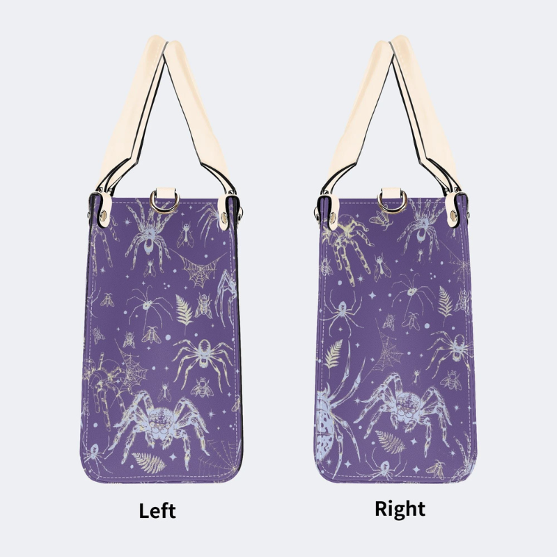 Spider And Moth Print Handbag Factory Direct Sales