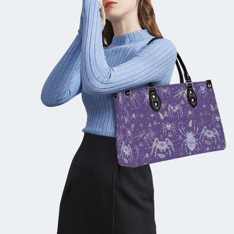Spider And Moth Print Handbag Factory Direct Sales