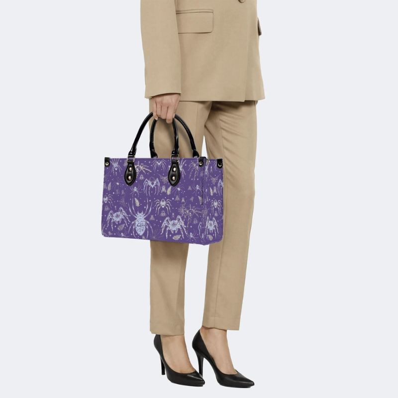 Spider And Moth Print Handbag Factory Direct Sales