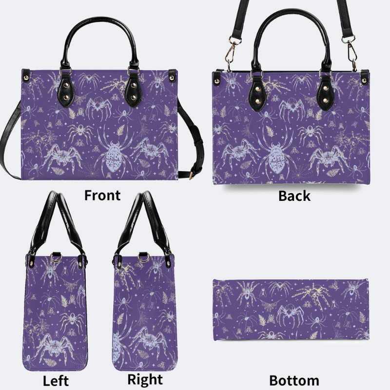 Spider And Moth Print Handbag Factory Direct Sales