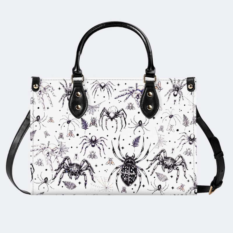 Spider And Moth Print Handbag Factory Direct Sales