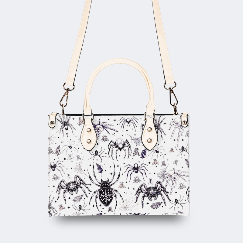 Spider And Moth Print Handbag Factory Direct Sales