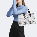 Spider And Moth Print Handbag Factory Direct Sales