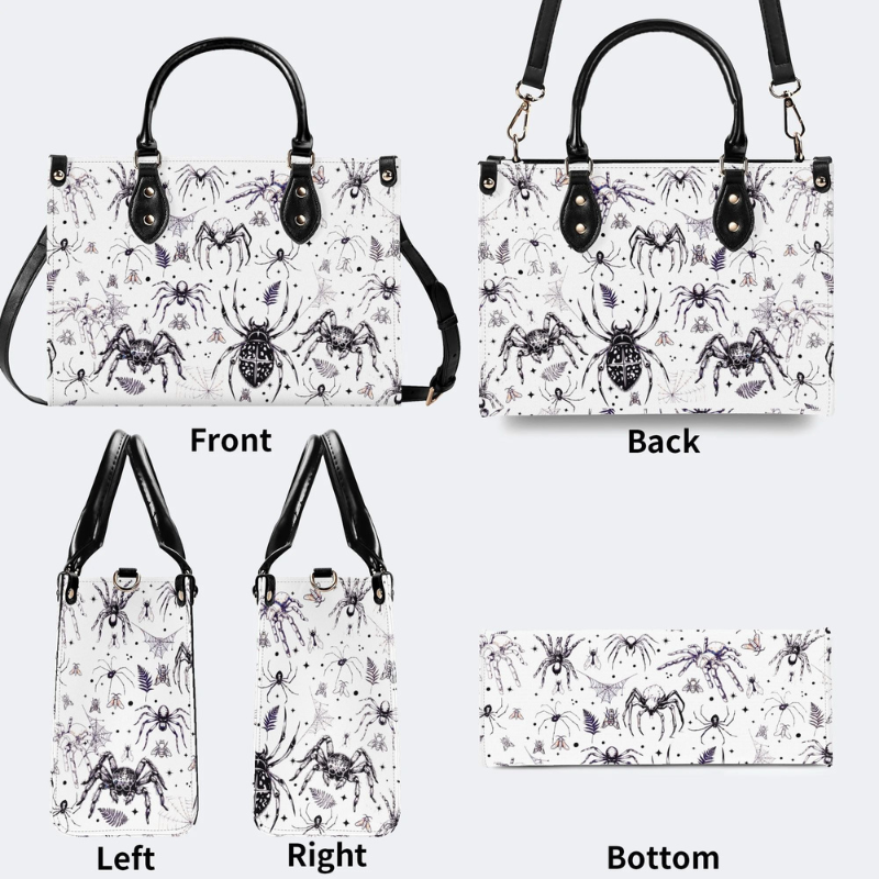 Spider And Moth Print Handbag Factory Direct Sales