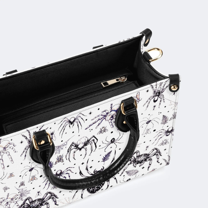 Spider And Moth Print Handbag Factory Direct Sales