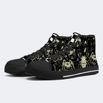 Spider And Moth Print High Top Canvas Factory Direct Sales