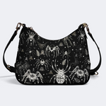 Spider And Moth Print Leather Crossbody Bag Factory direct sales