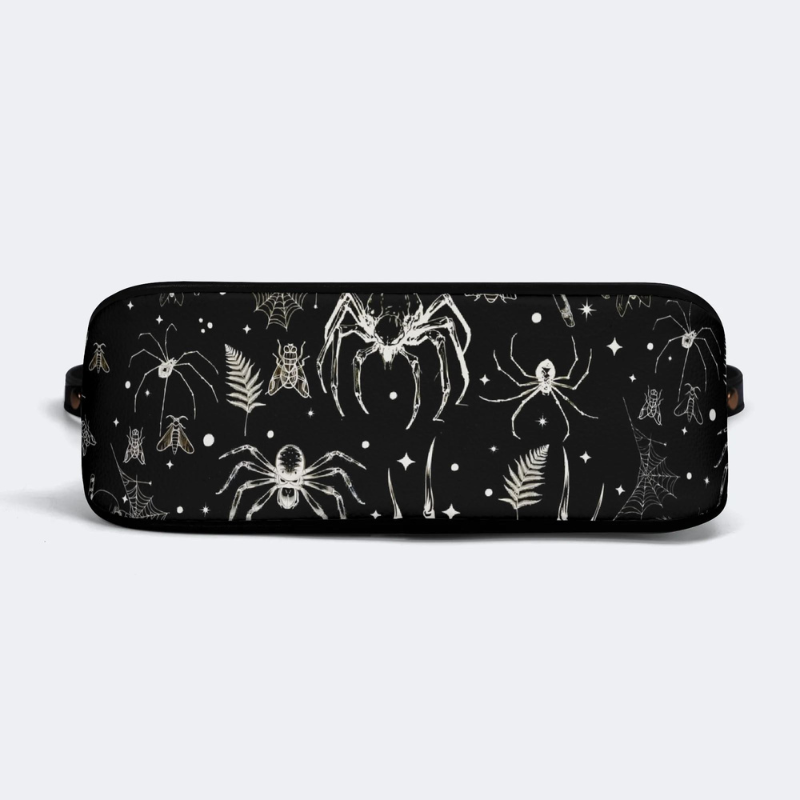Spider And Moth Print Leather Crossbody Bag Factory direct sales