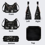 Spider And Moth Print Leather Crossbody Bag Factory direct sales