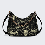 Spider And Moth Print Leather Crossbody Bag Factory direct sales