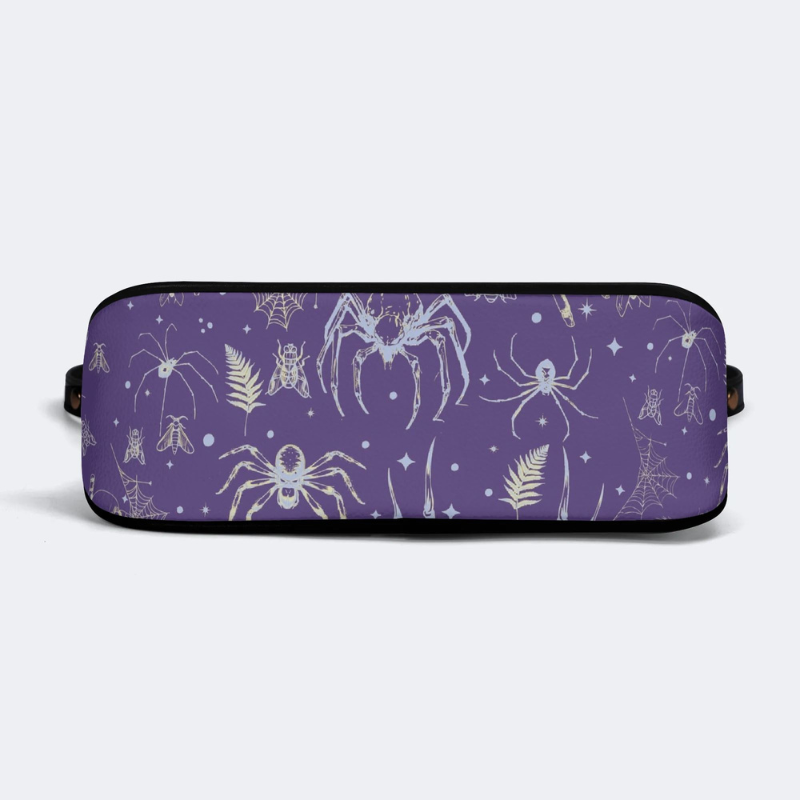 Spider And Moth Print Leather Crossbody Bag Factory direct sales