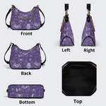 Spider And Moth Print Leather Crossbody Bag Factory direct sales