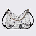 Spider And Moth Print Leather Crossbody Bag Factory direct sales