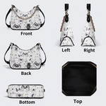 Spider And Moth Print Leather Crossbody Bag Factory direct sales