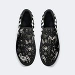 Spider And Moth Print Slip On Shoes