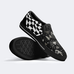 Spider And Moth Print Slip On Shoes