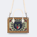 Spider Web Cat Head Print Handbag Factory Direct Sales