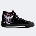 Spiderweb Geometric Moth High Top Canvas Factory Direct Sales