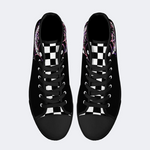 Spiderweb Geometric Moth High Top Canvas Factory Direct Sales
