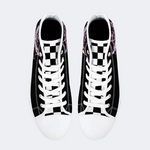 Spiderweb Geometric Moth High Top Canvas Factory Direct Sales