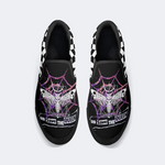 Spiderweb Geometric Moth Slip On Shoes