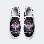 Spiderweb Geometric Moth Slip On Shoes