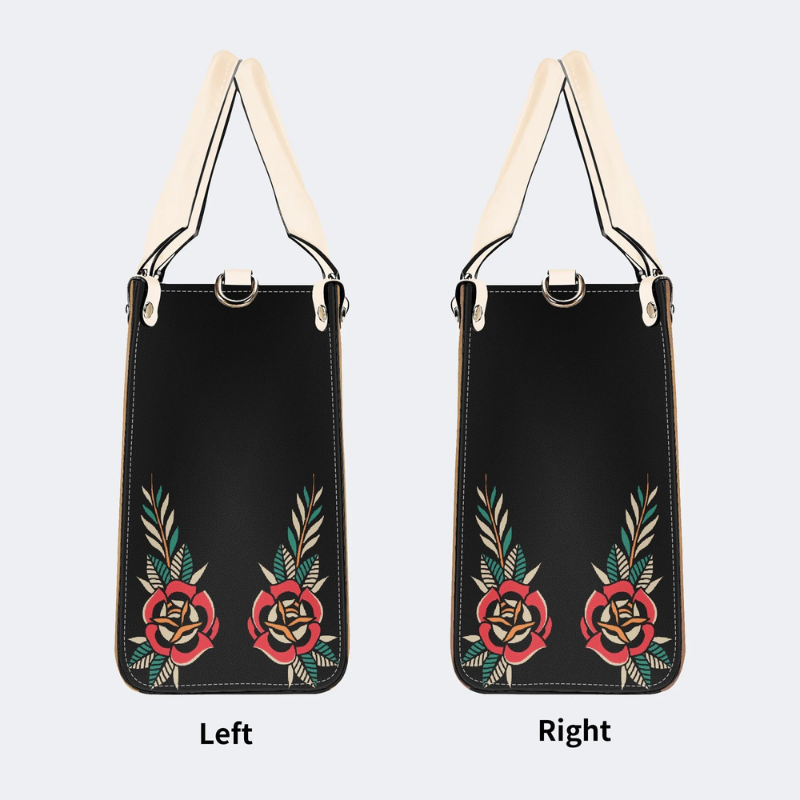 Spiderweb Heart And Dagger Print Handbag