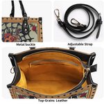 Spiderweb Heart And Dagger Print Handbag