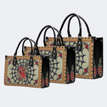 Spiderweb Heart And Dagger Print Handbag