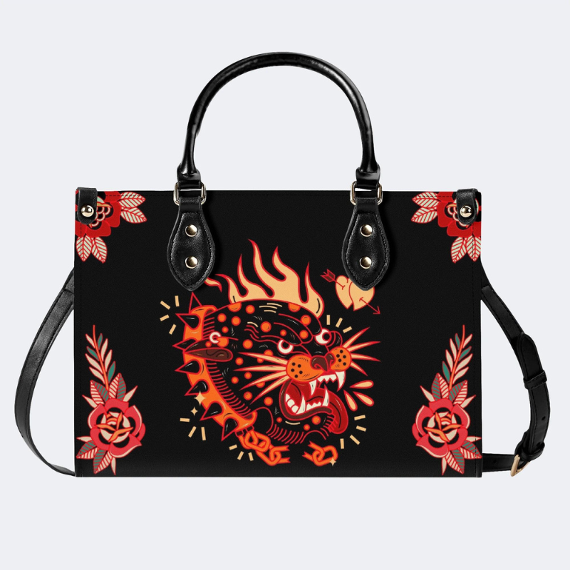 Spotted Leopard Wearing A Collar Handbag Factory Direct Sales