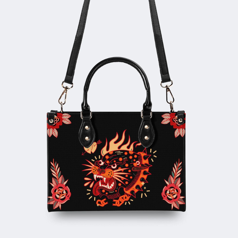 Spotted Leopard Wearing A Collar Handbag Factory Direct Sales