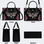 Starry Sky Skull And Moth Print Handbag Factory Direct Sales