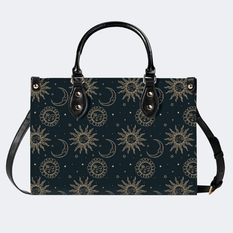 Sun And Moon In The Night Sky Handbag