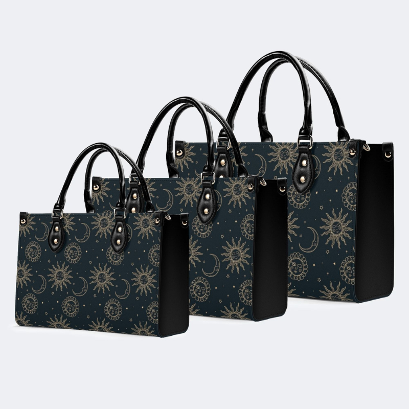 Sun And Moon In The Night Sky Handbag_13