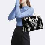 Sword And Snake Print Handbag Factory Direct Sales