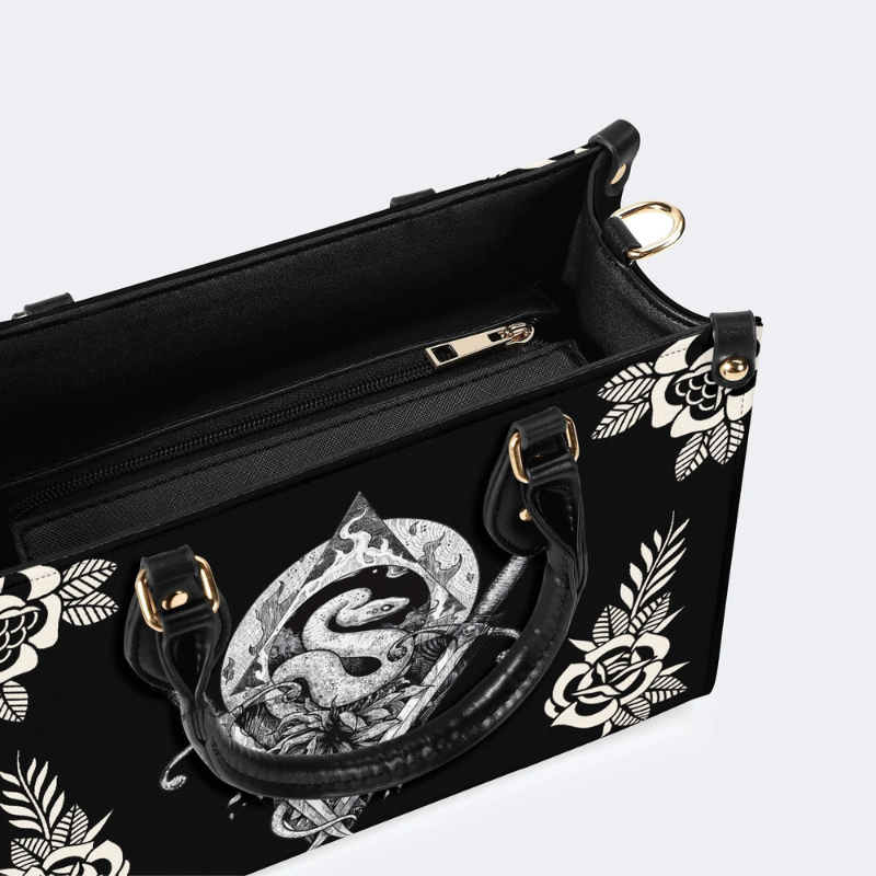 Sword And Snake Print Handbag Factory Direct Sales