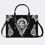 Sword And Snake Print Handbag Factory Direct Sales