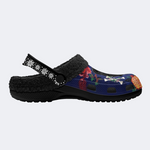 Three-Eyed Black Panther Print Slippers/Sandals