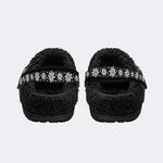 Three-Eyed Black Panther Print Slippers/Sandals