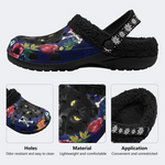 Three-Eyed Black Panther Print Slippers/Sandals