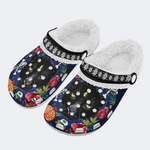 Three-Eyed Black Panther Print Slippers/Sandals