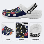 Three-Eyed Black Panther Print Slippers/Sandals