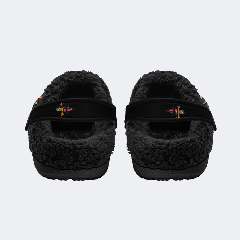 Three-eyed Black Panther Print Slippers/Sandals