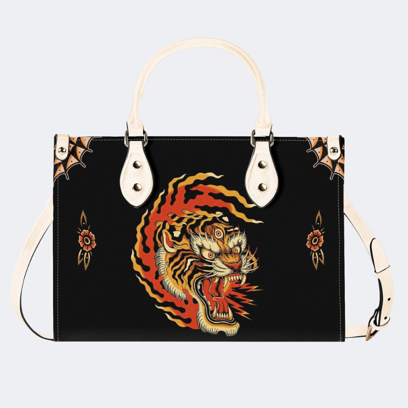 Three-eyed Tiger Print Handbag Factory Direct Sales
