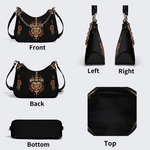 Tiger Head On Dagger Leather Crossbody Bag Factory Direct Sales