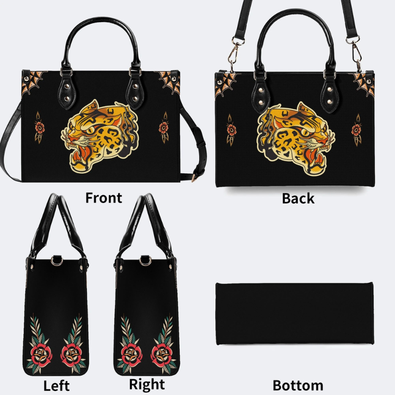 Tiger Head Print Handbag Factory Direct Sales