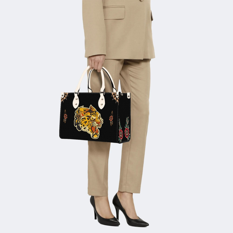 Tiger Head Print Handbag Factory Direct Sales