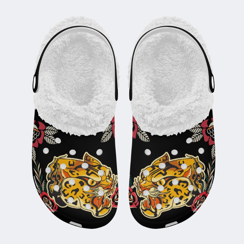 Tiger Head Print Slippers/Sandals Factory Direct Sales