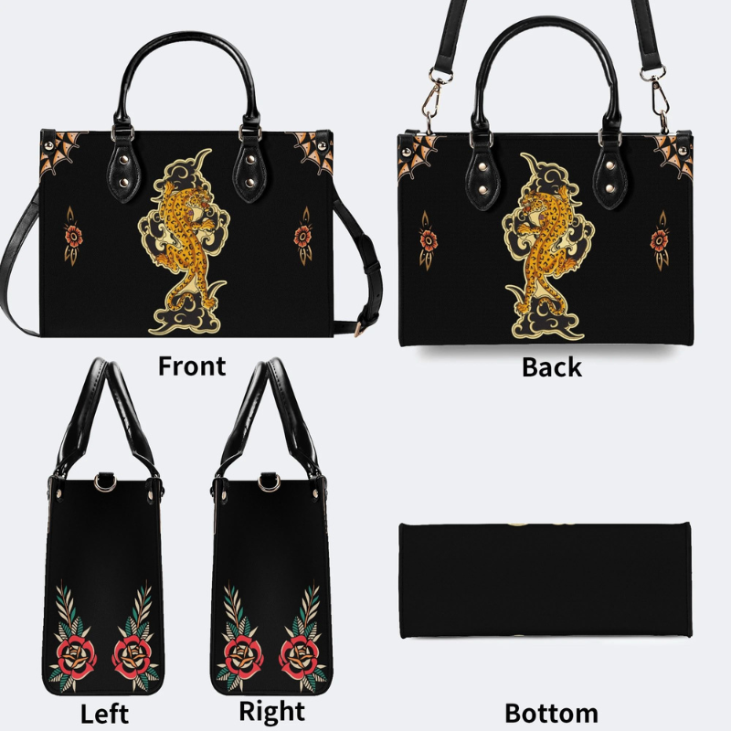 Tiger Stepping On Auspicious Clouds Handbag