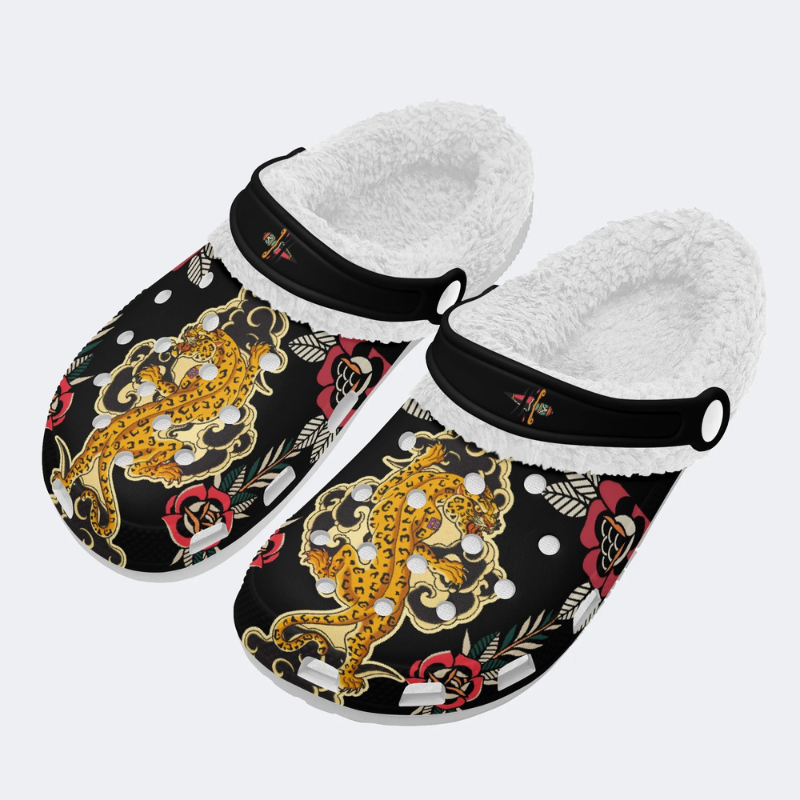 Tiger Stepping On Auspicious Clouds Slippers/Sandals